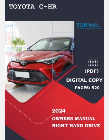 toyota c-hr 2024 owners manual